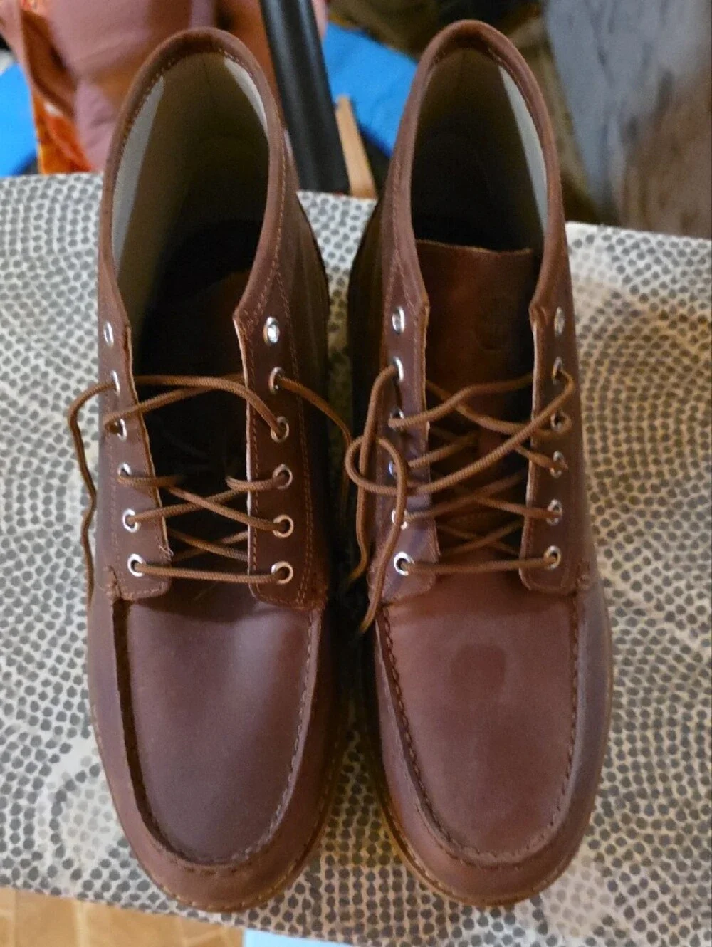 Men's Tomberlan Brown Leather Moc Toe Chukka Boots